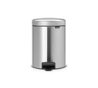Brabantia Poubelle à pédale New Icon 112645 acier inoxydable argent 5 L 20,6 x 26,6 x 29,2 cm