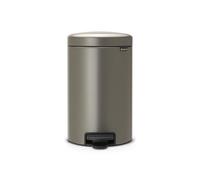 Brabantia 113628 New Icon Poubelle à Pédale Acier Inoxydable Gris 24 x 32,5 x 40 cm 12 L