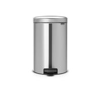Brabantia 114021 New Icon Poubelle à Pédale Acier Inoxydable Argent 29 x 33,5 x 46 cm 20 L