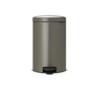Brabantia 114045 New Icon Poubelle à Pédale Acier Inoxydable Gris 29 x 33,5 x 46 cm 20 L