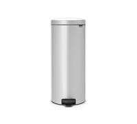 Brabantia 114465 New Icon Poubelle à Pédale Acier Inoxydable Gris 30 x 34 x 67,5 cm 30 L