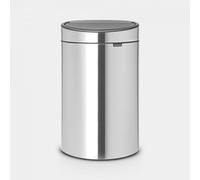 Brabantia 114809, 40 l, Appareil d'angle, Noir, Acier inoxydable, Plastique, Manuel, 435 mm
