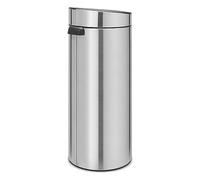 Brabantia 115349 Poubelle Touch Bin Unie 30 litres Acier Inoxydable Matt Steel 32 x 29.5 x 72 cm