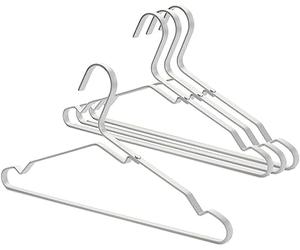 Brabantia - 118661 - Cintre pour Vêtements en Aluminium, Kit de 4, Argent