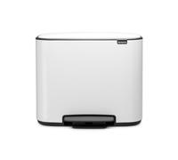 Brabantia 121142 - Poubelle Bo Pedal Bin, 11 + 23 litres, Blanc