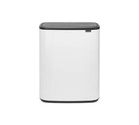 Brabantia Poubelle Bo Touch Bin 2x30 L Blanc
