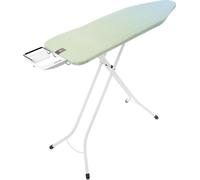 Brabantia 243349, planche à repasser de taille standard, coton, compatible avec les centrales vapeur, noire, bleue, verte, blanche, motif, bleu, vert