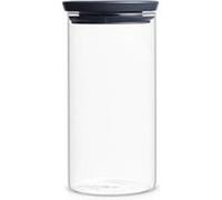 Brabantia 298264 bocal empilable 1,1 l verre gris foncé 10,4 x 10,4 x 20,2 cm Gris G