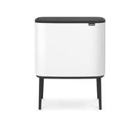 Brabantia 313523 Poubelle, Acier Inoxydable, Blanc, 31.5 x 54 x 68 cm