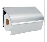 Brabantia 313868 Dérouleur Mural pour Papier Absorbant Acier Matt Acier 0,23 x 25,5 x 13,8 cm