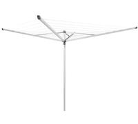 Brabantia 323201 Essential Séchoir Extérieur 40 m + Douille Plastique + Housse de Protection Gris 189 x 189 x 190 cm