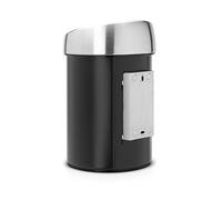 Brabantia 364440 Touch Poubelle Acier Inoxydable/Plastique Argent/Noir 40,1 x 22 x 26,9 cm 3 L