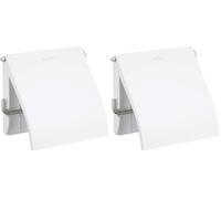 Brabantia 414565 Porte-Rouleau pour Papier WC écru, 20 x 8 x 6 cm (Lot de 2)