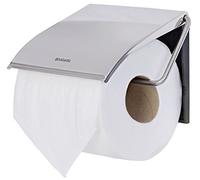 Brabantia 414589 Porte-Rouleau pour Papier WC INOX Brillant, 20 x 8 x 6 cm