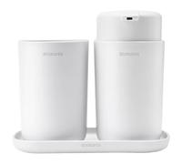 Brabantia Accessoires de Salle de Bains, Kit de 3, Collection Renew - White