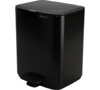 Brabantia Bo Poubelle à pédale 7 L Noir Mat