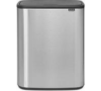 Brabantia Bo Touch bin 2 x 30 litres Staal Vingerafdruk Proof G