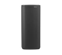 Poubelle Bo Touch Brabantia 30L (Gris Minéral) - Poubelle cuisine compacte à ouverture automatique soft-touch - Système de tri des déchets avec seau amovible - Sacs-poubelle PerfectFit gratuits inclus