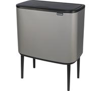 Brabantia Bo Touch Bin Gris Minéral Béton, 3 x 11 L
