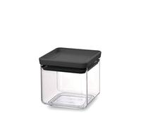 Brabantia Bocal Carré 0.7L - Couvercle - Gris Foncé