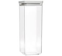 Brabantia - Bocal carré 2.5L, Couvercle Gris Clair