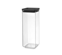 Brabantia - Bocal carré 2.5L, Couvercle Gris Foncé