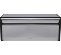Brabantia Boîte à pain pliante frontale carrée, acier brillant