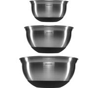 Brabantia Bol à mélanger acier noir mat, set de 3 1+1.6+3L