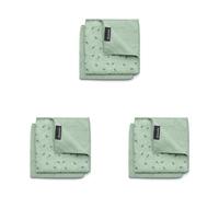 Brabantia - Chiffons de Nettoyage en Microfibre Sinkside - Éponge et Microfibre - Lavable en Machine - pour Nettoyer la Vaisselle, Les Comptoirs & Les Miroirs - Lot de 6 - Jade Green