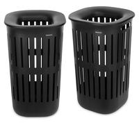 Brabantia Collect-It, 55 litres, forme ovale, plastique recy ouleur noire, finition noire, fabriqué en Belgique