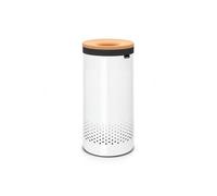 Brabantia Corbeille à linge avec couvercle de liège, 35L - White / Cork brown