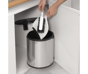 Brabantia De Luxe poubelle 15 l acier-noir 418181