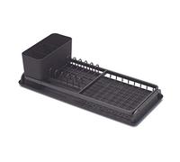 Brabantia - Égouttoir à Vaisselle - Ustensile de Cuisine - Bac d'Egouttage - Accessoire Cuisine Facile à Nettoyer - Panier à Couverts Amovible - Support en Aluminium Résistant à la Corrosion - 20x46