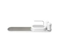 Brabantia Égouttoir-organisateur d'évier SinkStyle. ensemble 4 pièces Mineral Fresh White
