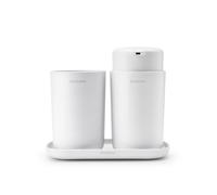 brabantia Ensemble d'Accessoires pour la Salle de Bain - Blanc