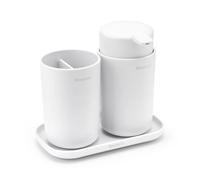 Brabantia Ensemble d'accessoires pour la salle de bain ReNew de Brabantia 3 pièces Blanc