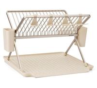 Brabantia - Étagère à vaisselle pliable, grande, couleur beige "Soft"