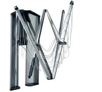 Brabantia Étendoir mural WallFix 24 m avec boîte de protection Gris