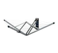 Brabantia Étendoir mural WallFix 24 m avec housse en tissu Gris
