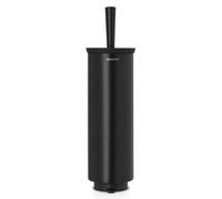Brabantia Garniture WC & Brosse, Brosse à WC, Brosse à WC De Luxe, Acier inoxydable Noir, 483349