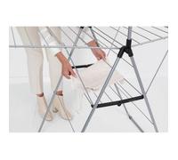 brabantia Séchoir HangOn avec Portant à Cintres 25m - Gris métallique