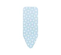 Brabantia - Housse de Table à Repasser C - 124 x 45 cm - pour Fers à Repasser Ordinaires et à Vapeur - Couche Supérieure - Couche de Mousse Durable de 2 mm - 100% Coton - Lavable - Fresh Breeze