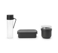 Brabantia Set petit-déjeune et lunch 3 pièces Make & Take Gris foncé