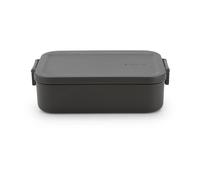 Brabantia Boîte à repas Make & Take – Médium 1,1 L, couvercle à clips – Gris foncé