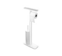 Brabantia Mindset Serviteur de Toilettes - Etagère de Salle de Bain - Porte Rouleau et Brosse de Toilette hygiénique - Acier résistant à la Corrosion