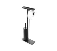Brabantia Mindset Serviteur de Toilettes - Etagère de Salle de Bain - Porte Rouleau et Brosse de Toilette hygiénique - Acier résistant à la Corrosion