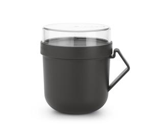 Brabantia Mug à soupe Make & Take 0.6 L Gris foncé