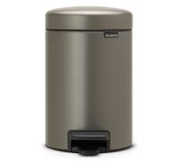 Brabantia Poubelle à pédale Newicon 3 L Platinum