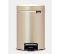 Brabantia NewIcon Poubelle à pédale 3 litres 3 L Round Champagne