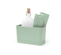 Brabantia - Organisateur d'Évier Sinkside - Accessoire de Cuisine - Plateau d'Égouttage Amovible - Contient votre Brosse à Vaisselle, votre Savon & vos Torchons - Jade Green - 19 x 8,5 x 11,5 cm